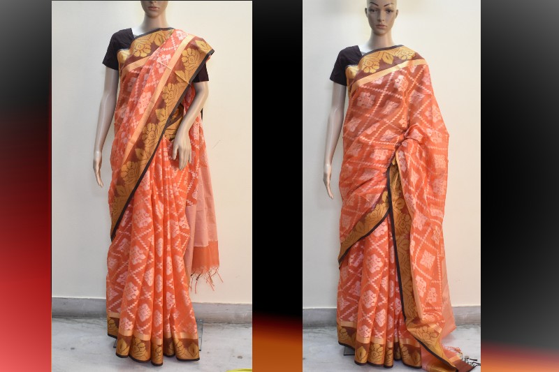 Dakai Jamdani Cotton saree