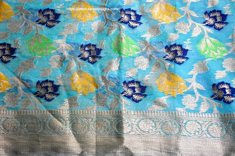 Banarasi saree with jaal design