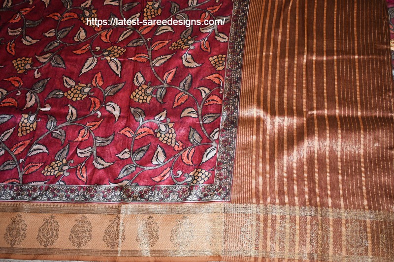 Kalamkari digital print saree