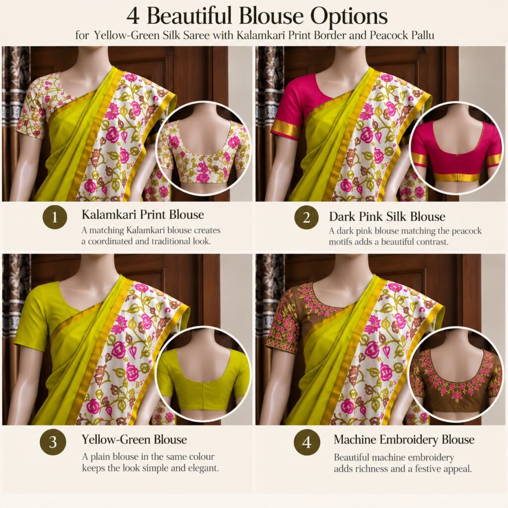 Kalamkari Print saree