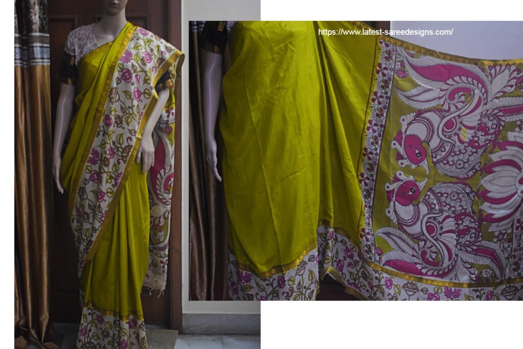Kalamkari silk saree